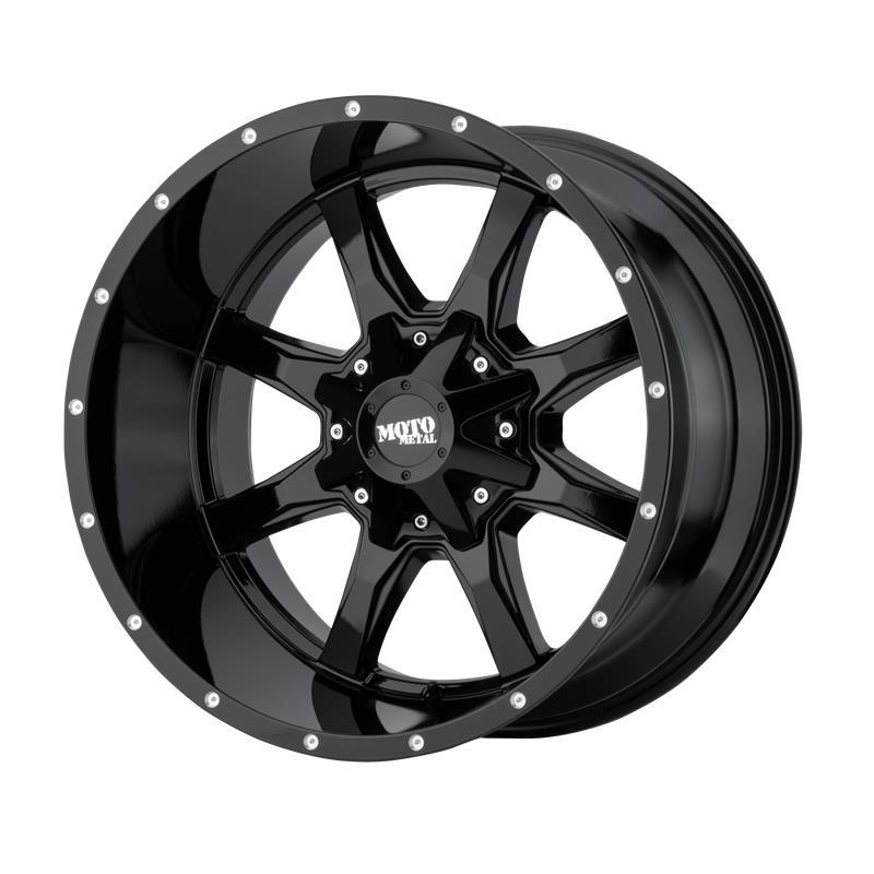MO970 Gloss Black With Milled Lip 8x17 6/135/139,7 ET0 CB106,2 60°