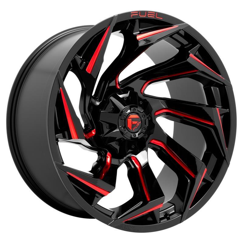 D755 REACTION GLOSS BLACK MILLED W/ RED TINT 9x20 5/114,3/127 ET20 CB78,1 60°