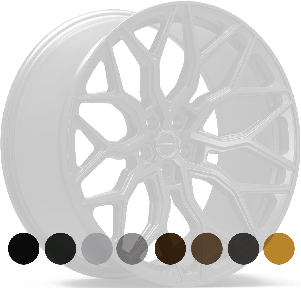 VOSSEN HF2 Gloss Black 10,5x22 5/130 ET20 CB84,1 60°