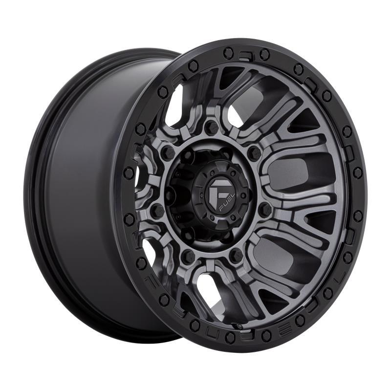 D825 TRACTION MATTE GUNMETAL W/ BLACK RING 9x20 6/135 ET1 CB87,1 60°