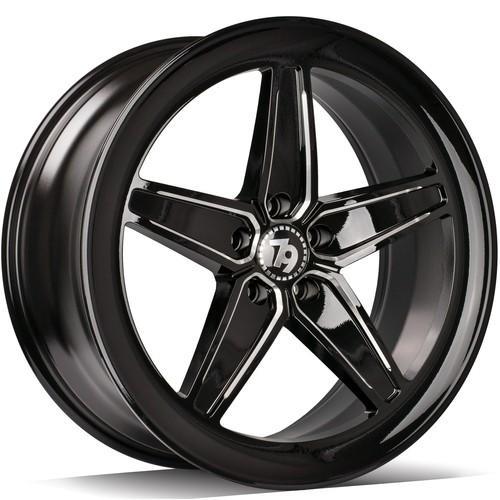 SV-Y Black Glossy Edges Polished 9x20 5/112 ET35 CB66,6 60°