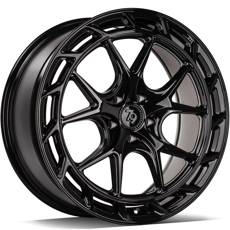 SCF-W Black Glossy 8x18 5/108 ET45 CB67,1 60°