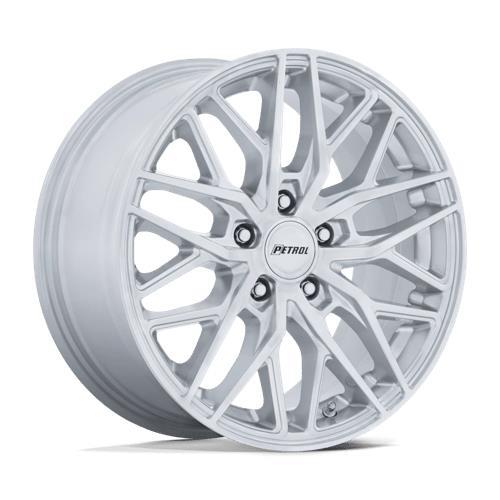 PE004 P3E MACHINED BRUSHED GLOSS SILVER 8,5x19 5/108 ET40 CB72,6 60°