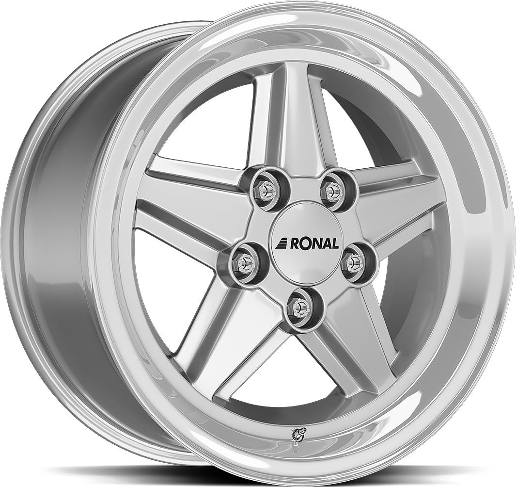 RONAL R9 Silv Rim Lip Cut 7x16 5/112 ET23 CB66,5 R12